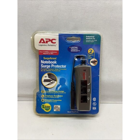 APC SurgeArrest Professional Notebook Pro Surge Protector PNoteProC8 New - Picture 1 of 4